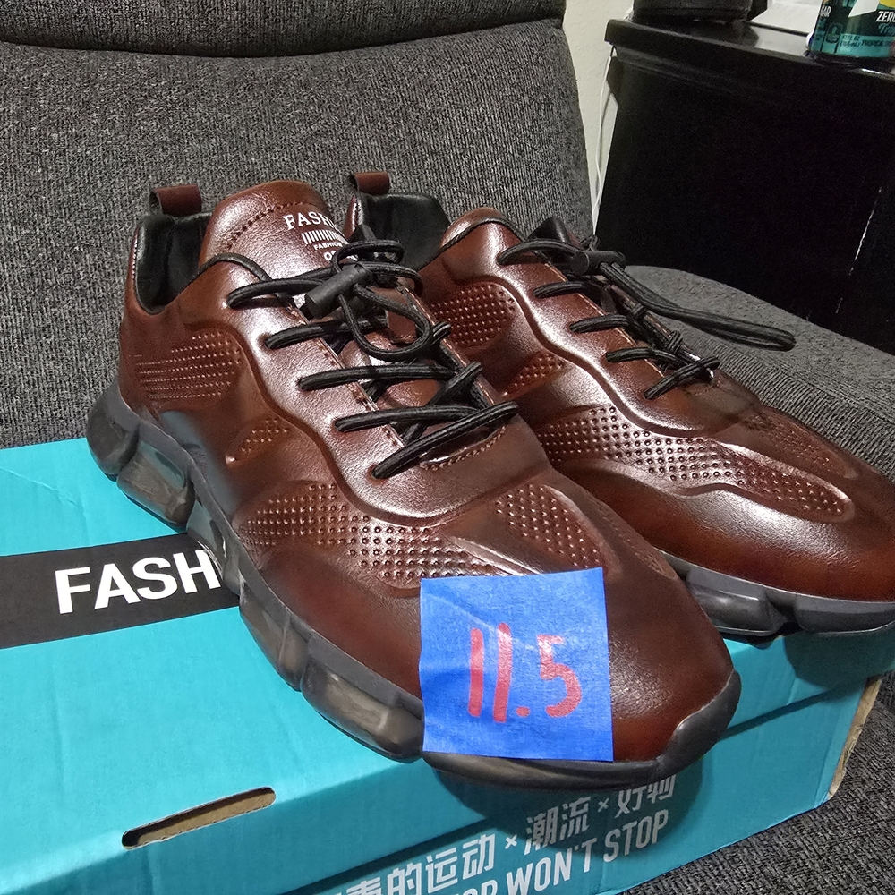 Fashion Union Dark Brown Sneakers